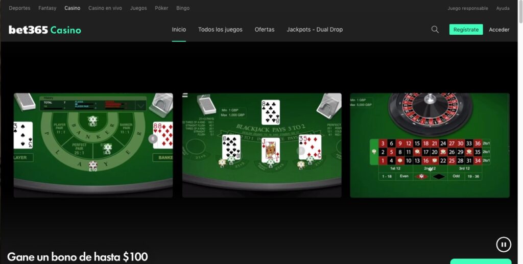 Son más de 55 opciones de juegos de mesa diferentes en bet365