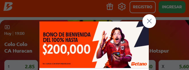 Betano ofrece interesantes promociones de apuestas gratis para Chile