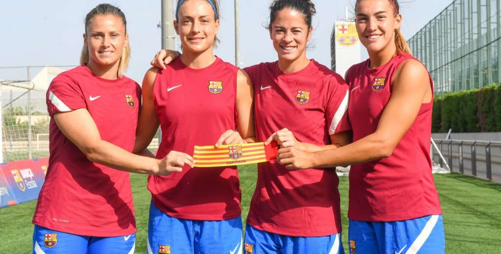 Insólito: el Barcelona femenino presentó a sus cuatro capitanas